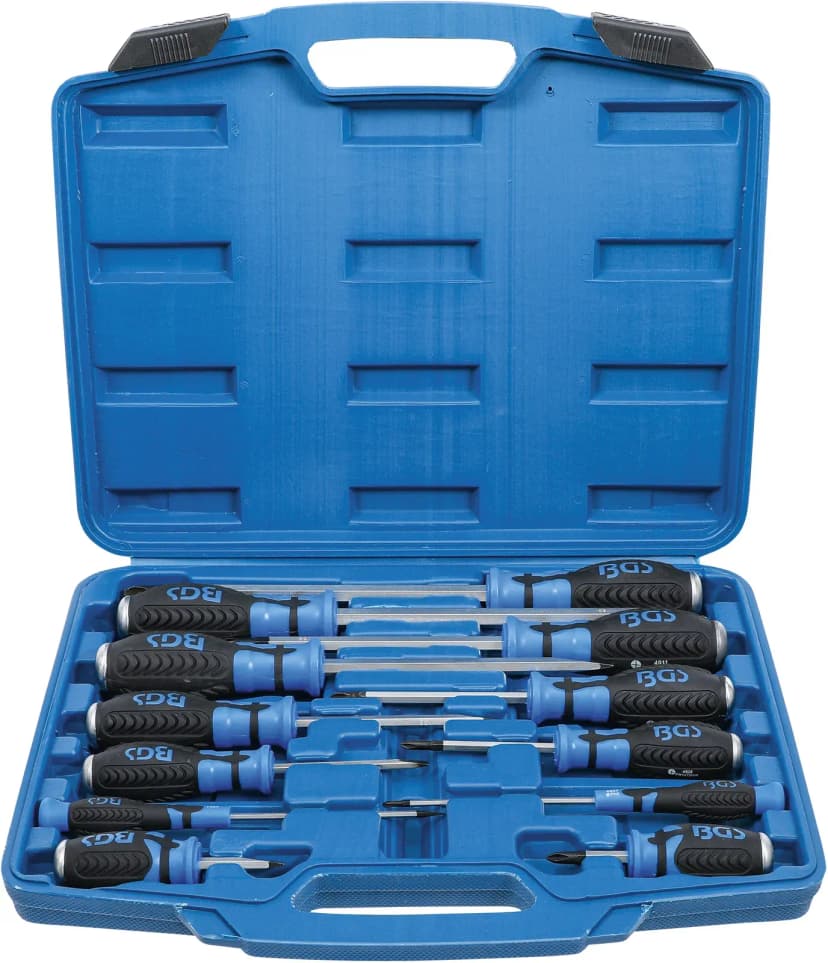 Set izvijačev, z notranjim štirirobom 6.3 mm (1/4"), 12-delni