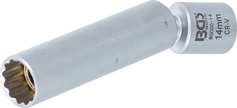 Zglobni nasadni ključ za grelne svečke in svečke, 10 mm (3/8"), 14 mm