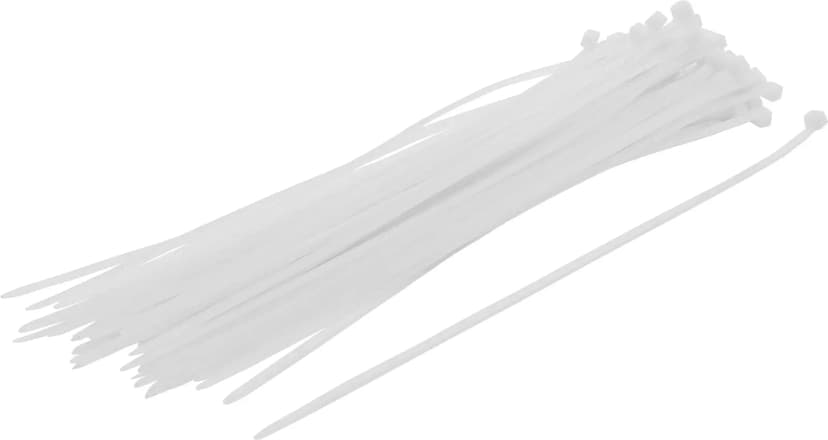 Set kabelskih vezic, bela, 4.8 x 300 mm, 50-delni