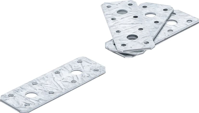 Ploščati jekleni povezovalnik, 100 x 35 x 2 mm, 4 kosov