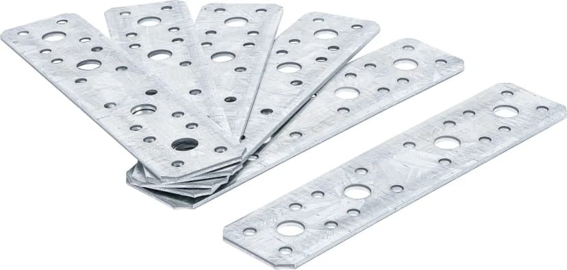 Set ploščatih jeklenih povezovalnikov, 180 x 40 x 2.5 mm, 6-delni
