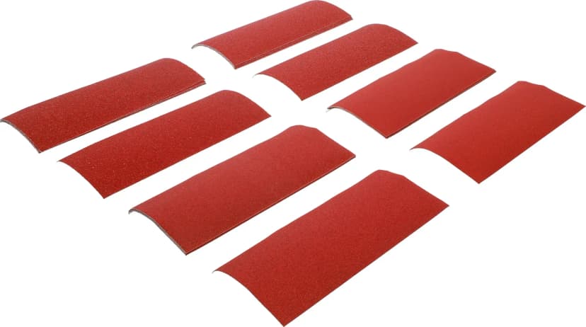Set brusnih listov, ekscentrični brusilnik / ročni brusilnik, 93 x 230 mm, K 60 - 120, 25-delni