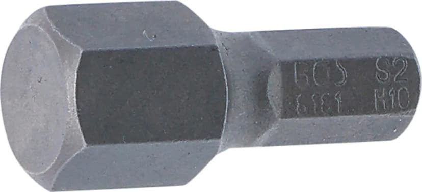 Bit, dolžina 25 mm, pogon 6.3 mm (1/4"), notranji šestrob 10 mm