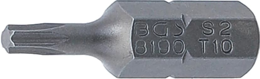 Bit, dolžina 25 mm, pogon 6.3 mm (1/4"), T-profil (za Torx) T10