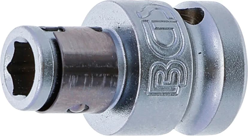 Adapter za bite s kroglico za zadrževanje, pogon 10 mm (3/8"), notranji šestrob 6.3 mm (1/4")