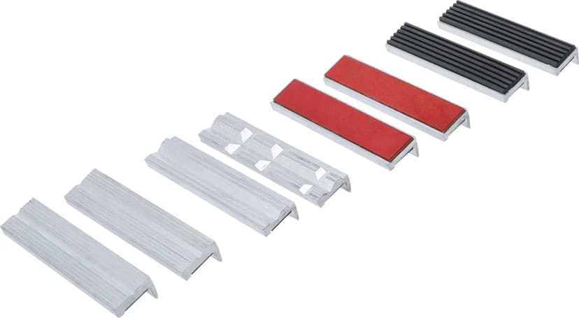 Set zaščitnih čeljusti za primež, aluminij, 125 mm, 8-delni