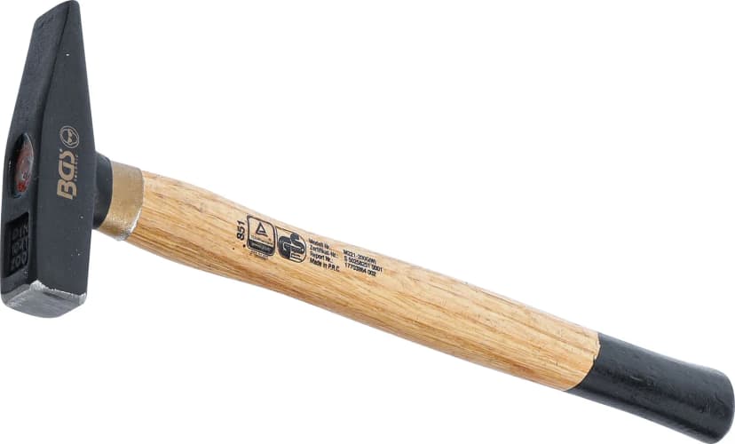 Ključavničarsko kladivo, lesen ročaj, DIN 1041, 200 g