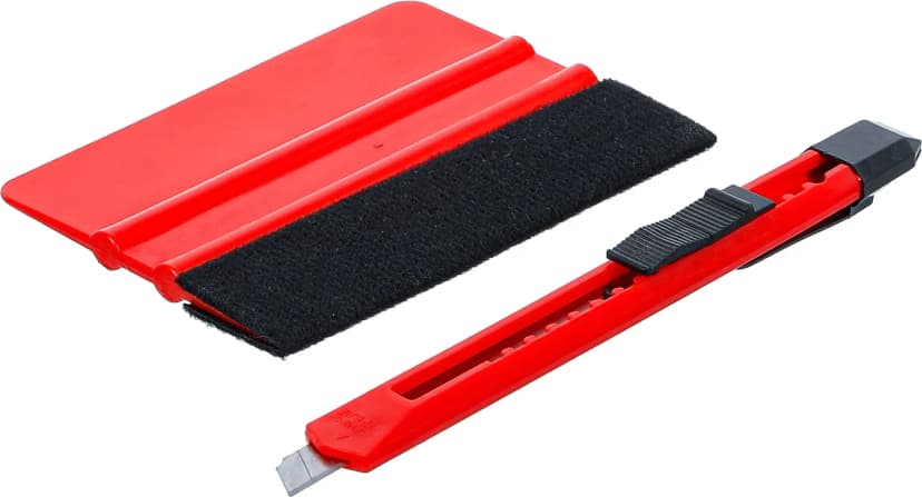 Plastična gumijasta lopatica, za plastično folijo, s filcanim robom, 2 kosov