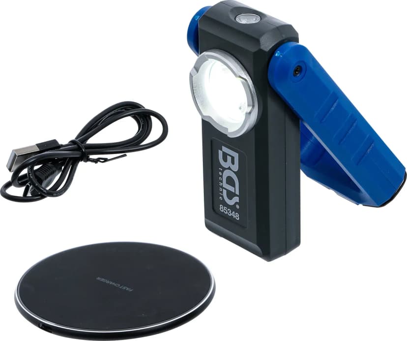 COB LED delavniška svetilka z magnetom in kavljem, zložljiv, z brezžičnim polnjenjem
