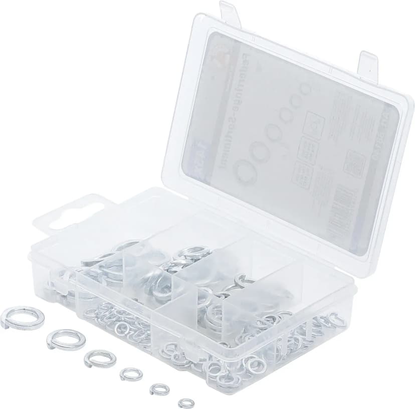 HSS set vzmetnih podložk, M4 - M12, 145-delni