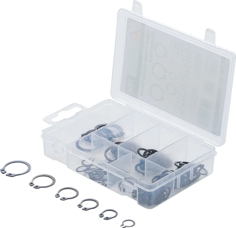 Set zunanjih varnostnih obročkov, Ø 8 - 19 mm, 78-delni