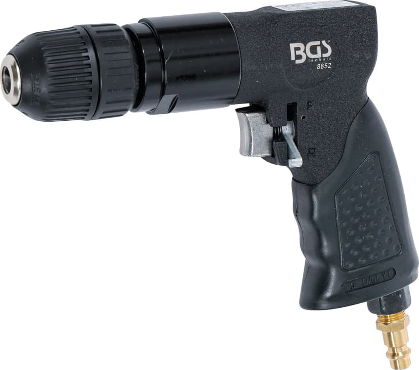 Pnevmatski vrtalnik z 10 mm vpenjalno glavo brez ključa