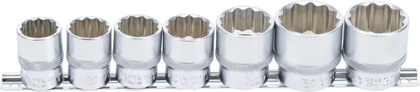 Set nasadnih ključev, 12-robi, pogon 12.5 mm (1/2"), 20 - 32 mm, 7-delni