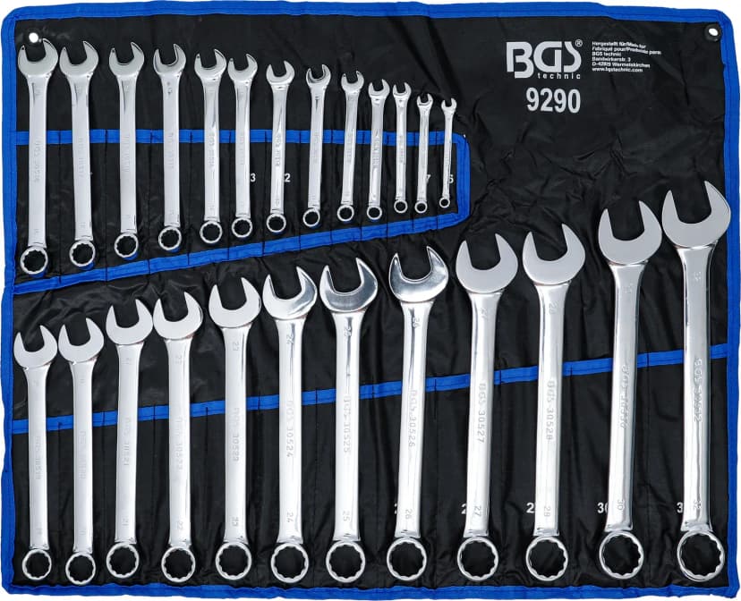 Set kombiniranih ključev, 6 - 32 mm, 25-delni
