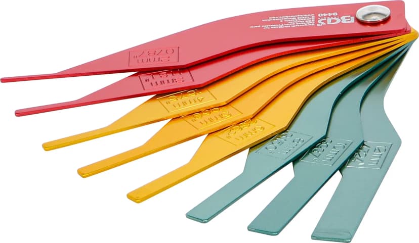 Set indikatorjev obrabe zavornih oblog, aluminij, 8-delni