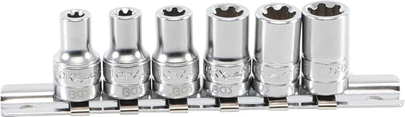 Set nasadnih ključev, T-profil Plus (za Torx Plus), pogon 6.3 mm (1/4"), 6EP - 12EP, 6-delni