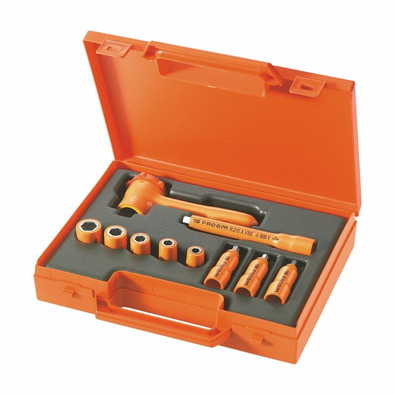Komplet izoliranih nasadnih ključev 1/4" USAG 098 S10 1/4