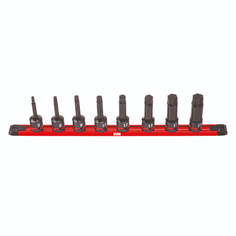 Set udarnih nasadnih IMBUS ključev 8-delni - 1/2" (poseben profil x-grip)