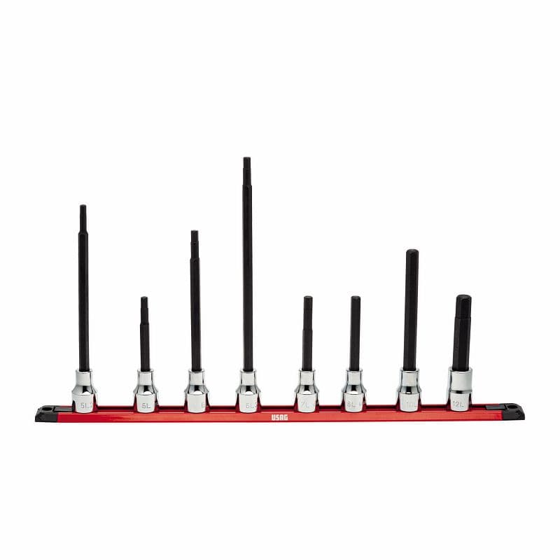 Komplet dolgih imbus nasadnih ključev 1/2" USAG 234 1/2 N/S8L