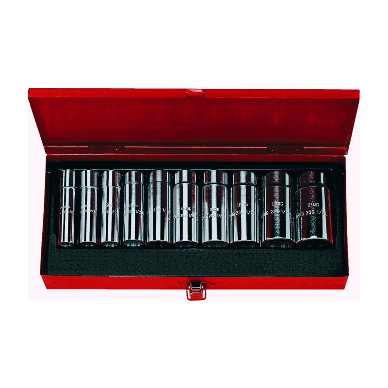 Set nasadnih ključev 1/2" 10-delni