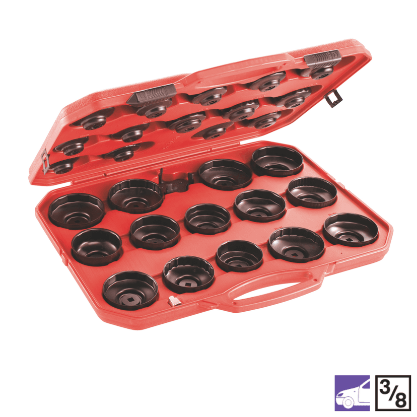 Set ključev za oljne filtre 30-delni
