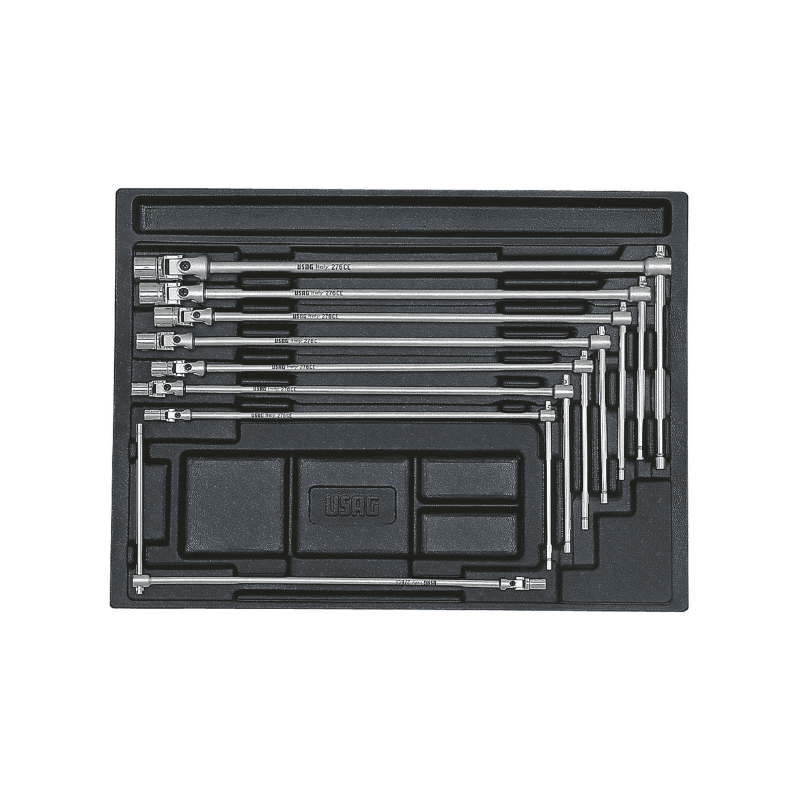 Set zgibnih T-ključev IMBUS 8-delni (PLASTIKA)