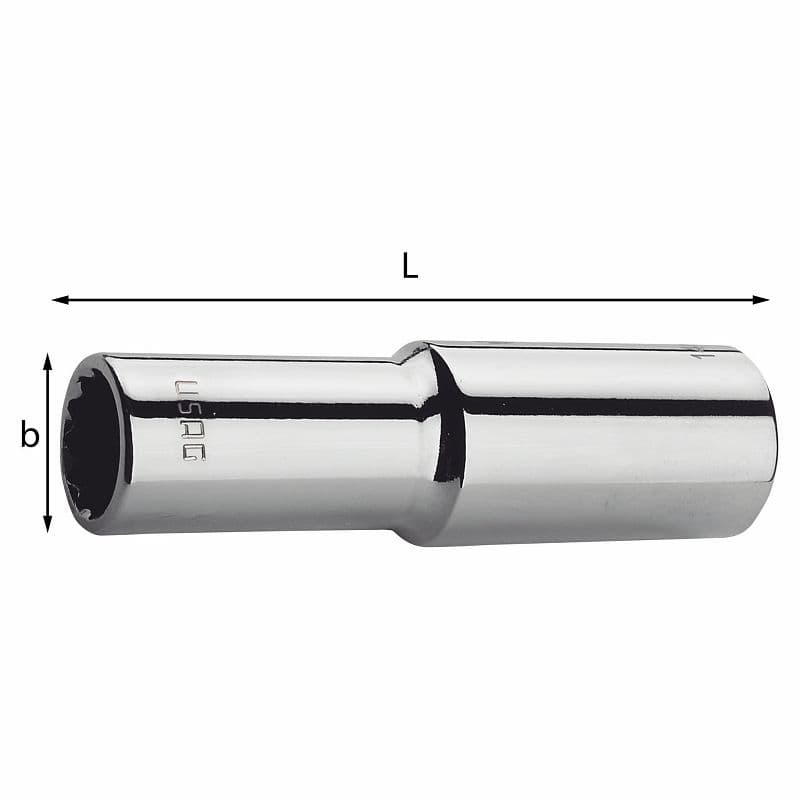Dolg 12-kotni nasadni ključ USAG 235 1/2 LN