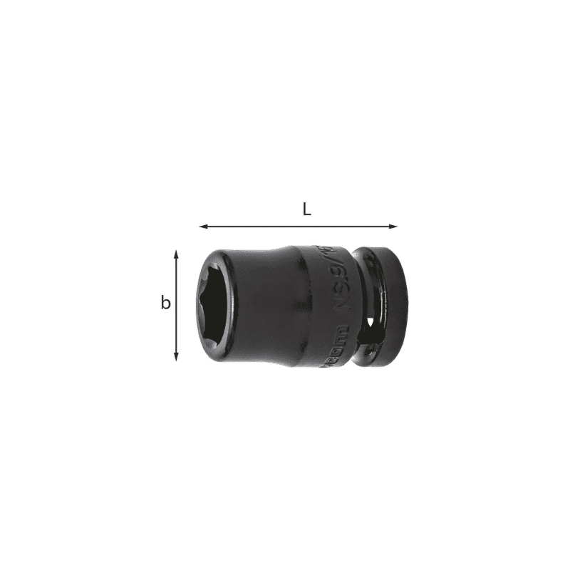 Udarni nasadni ključ 1/2" 6-robi (colski)