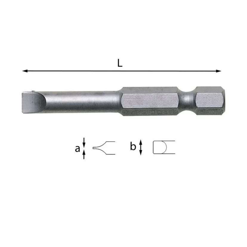 Bit nastavek za ravne vijake 1/4"